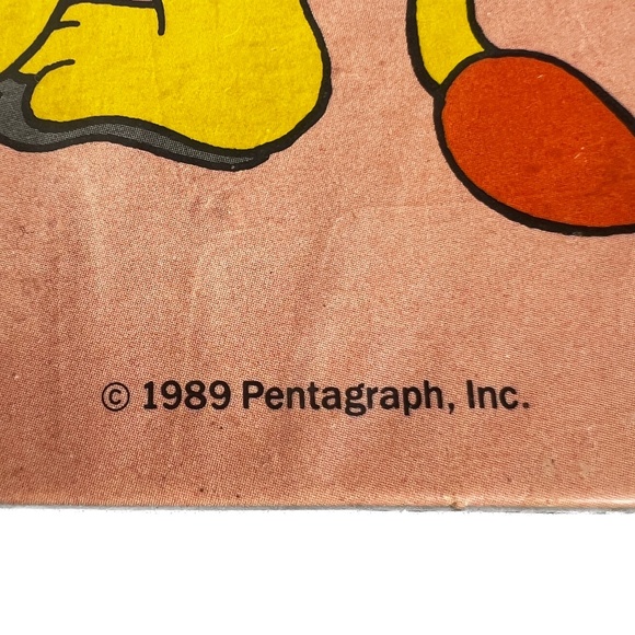 Vintage 1989 Safari Party School Folder Portfolio Mead 80s Lion Ostrich Bifold - Picture 3 of 6